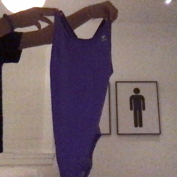 purple one-piece bathing suit - Picture 1 of 2